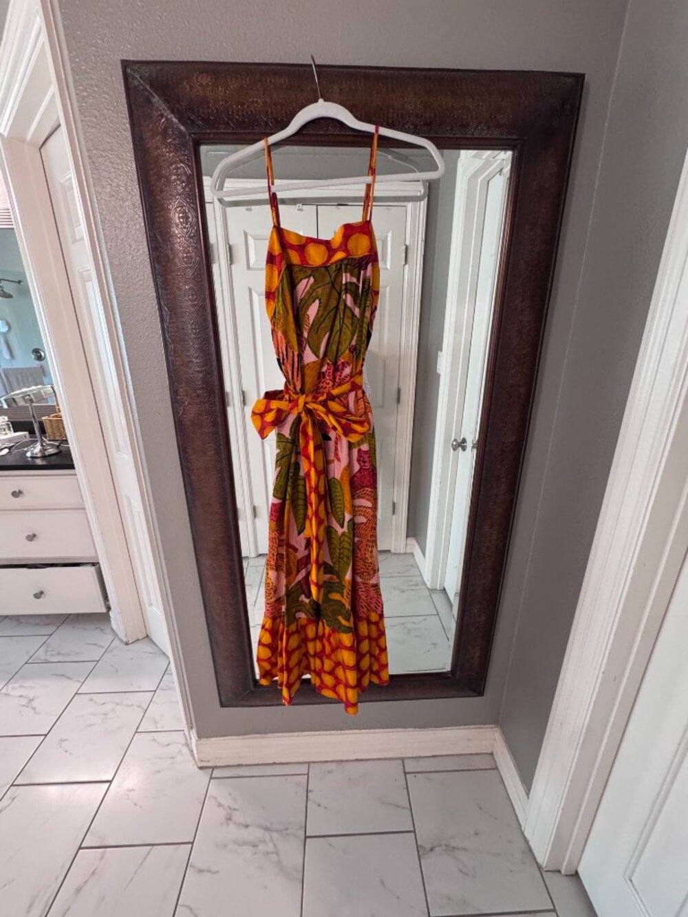 Farm Rio Summer Dream Ruffle Hem Maxi Dress - Picture 3 of 5